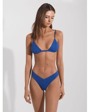 FELLA SWIM Fella Triangle Bikini Top - Blue