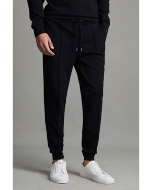 Reiss Premier Drawstring Joggers Polyester Plain - Black