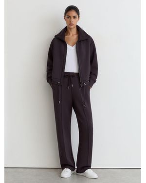 Reiss Premium Interlock Zip-Front Sweatshirt - Multicolour