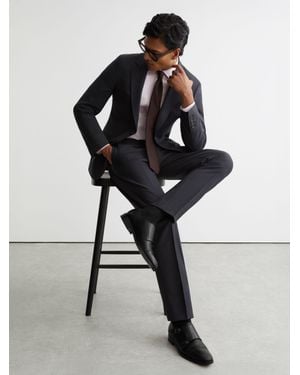 Reiss Amalfi - Black Leather Double Monk Strap Shoes, Us 11 (uk 10)