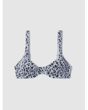 GOOD AMERICAN Good Blue Print Bikini