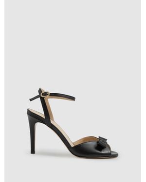 Camilla Elphick Heels Leather Embellished - White