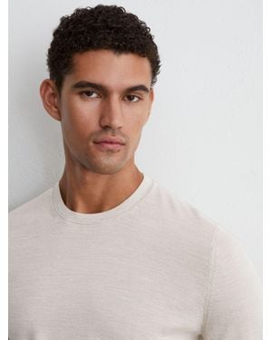 Reiss Merino Wool Crew-Neck Jumper - Multicolour