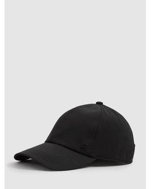 Reiss Logo-Embroidered Baseball Cap - Black