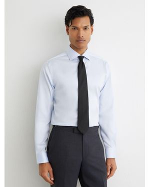 Reiss Regular Fit Cotton-Blend Stretch Shirt - White