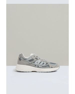 Reiss Nubuck And Mesh Trainers - Grey