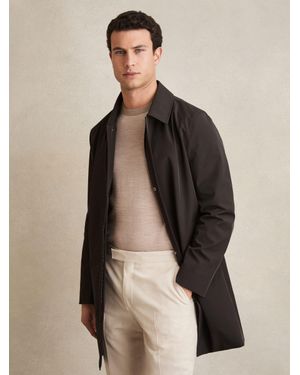 Reiss Removable Gilet Hybrid Overcoat - Natural