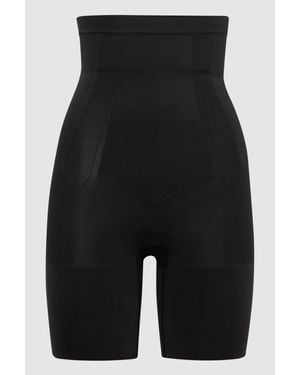 Spanx Shapewear Super Firming High Rise Mid-thigh Shorts - Black