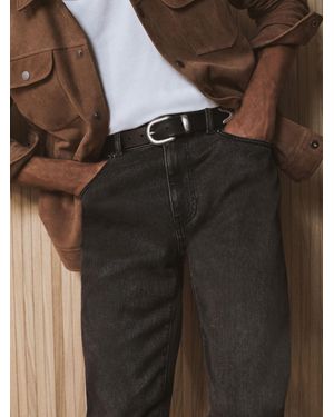 Reiss Tapered Slim-Fit Jeans - Black