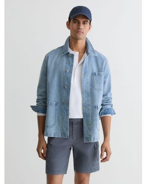 Reiss Wicket Cotton Chino Shorts With Stretch - Multicolour