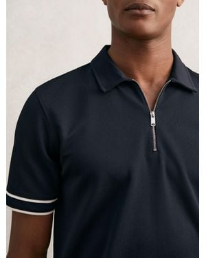 Reiss Zain - Navy Polo Shirt, M - Blue