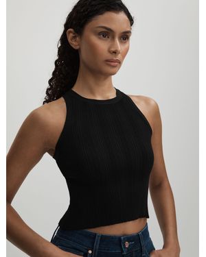 GOOD AMERICAN Ribbed Vest - Black