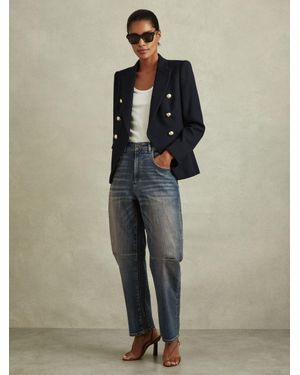 Reiss Mahni Jeans Cotton Plain - Natural