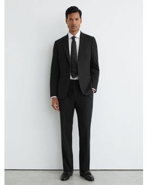 Reiss Tailored Fit Suit Trousers - Black