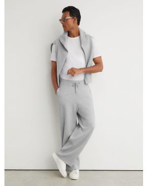 Reiss R-Flex Knitted Relaxed-Fit Joggers - White