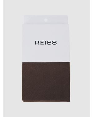 Reiss Coloured 80 Denier Tights, M & L - Black