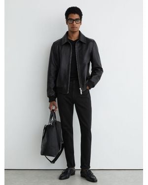 Reiss Washed-Denim Slim-Fit Jeans - Multicolour