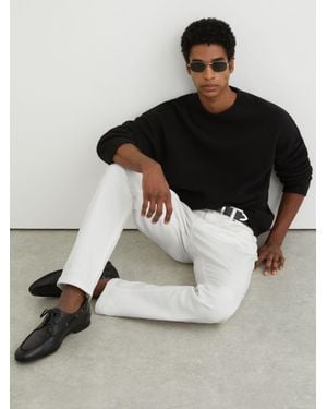 Reiss Soft-Stretch Straight-Leg Jeans - Black
