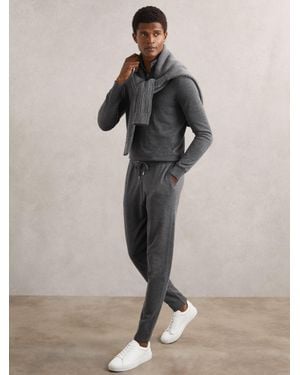 Reiss Wool-Blend Cuffed Joggers - Multicolour