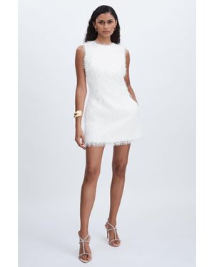 Anna Quan Feather Knit Mini - White