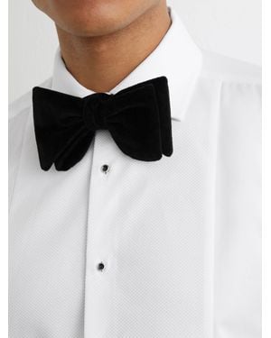 Reiss Marcelular Fit Cotton Slim-Fit Dinner Shirt - Black