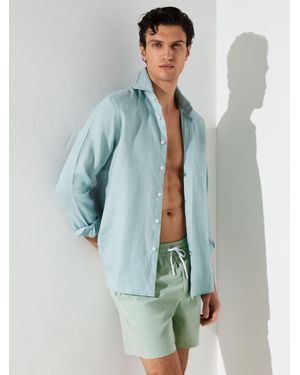 Reiss Drawstring Swim Shorts - Green