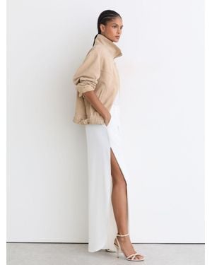 Reiss Leather Link Strap Stiletto Sandals - White
