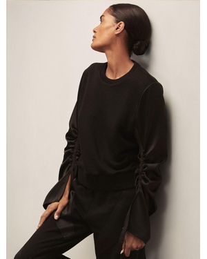 Reiss Plié - Black | Royal Ballet Panel Sweatshirt, L (us 12-14)