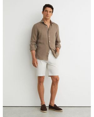 Reiss Modern Fit Cotton Blend Chino Shorts, - Resort & Holiday Wear - Multicolour