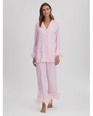 Sleeper Detachable Feather Pyjama Set - Pink