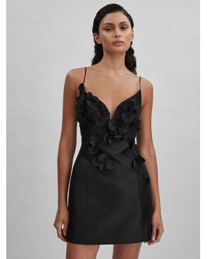 Acler Ruffle Mini Dress - Black