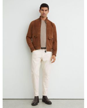 Reiss Relaxed-Fit Cropped Jeans - White