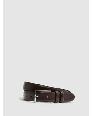 Reiss Dante - Tan Smooth Leather Belt, 32 - Brown