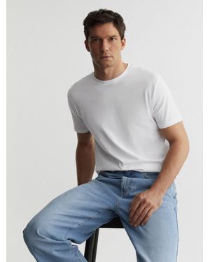 Reiss Marl - White Bless Cotton Crew Neck T-shirt, 3xl