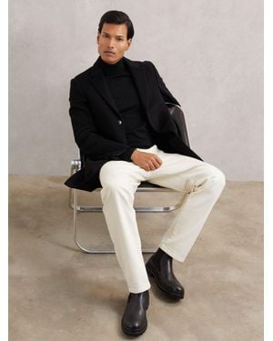 Reiss Leather Chelsea Boots - Black