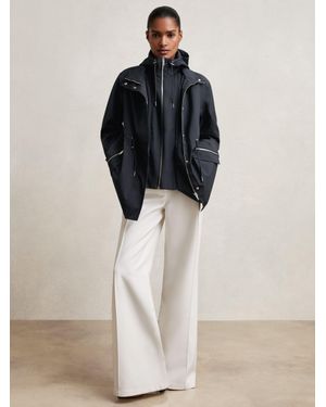 Reiss Tia - Navy Coat, Us 4 - Blue