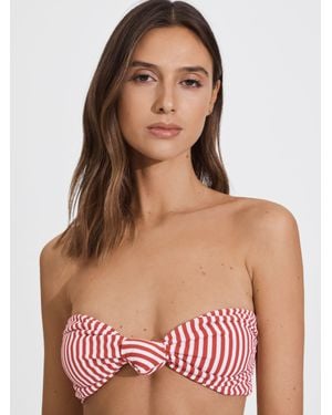 FELLA SWIM Bandeau Knot Bikini Top - Red