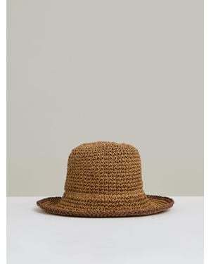 Reiss Straw Sun Hat, S & M - Brown