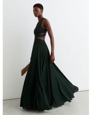 Reiss Cut-Out Racerback Maxi Dress - Black