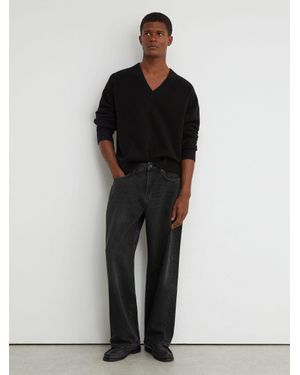 Reiss Baggy-Fit Jeans - Black