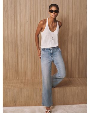 Reiss Wide-Leg Jeans - Brown