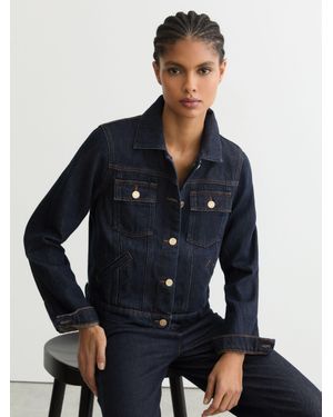 Reiss Trucker Jacket - Blue
