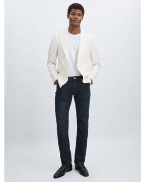 PAIGE Slim Straight-Leg Jeans - White