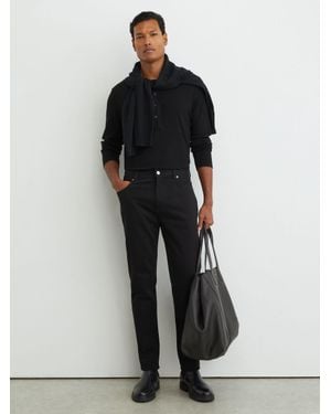 Reiss Tapered Slim-Fit Jeans - Black