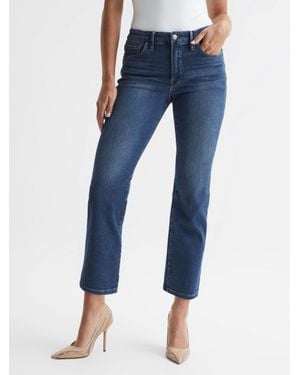 GOOD AMERICAN Legs Crop Mini Bootleg Jeans - Blue