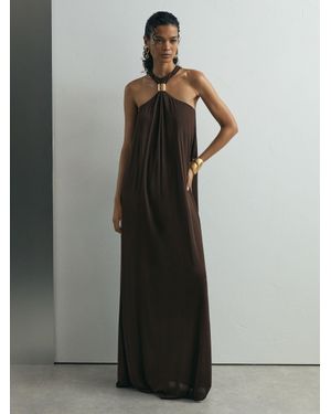 ATELIER Jersey Hardware-detail Maxi Dress - Black