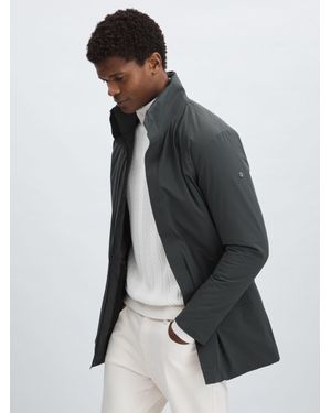 Scandinavian Edition Padded Wool Parka - Grey
