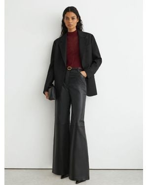 Reiss Stretch-Twill Relaxed Single-Breasted Blazer - Black