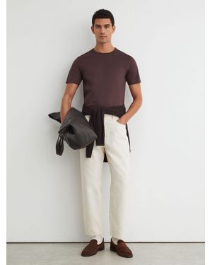 Reiss Air-Water Cotton Tailored-Fit T-Shirt - White