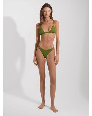 FELLA SWIM Low Rise Bikini Bottoms, Fern - Green